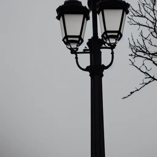 Prompt: a photosynthetic lamppost