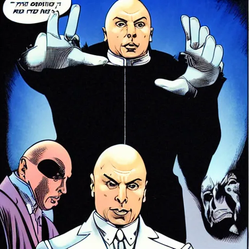 Prompt: Dr. Evil, by Dave Gibbons