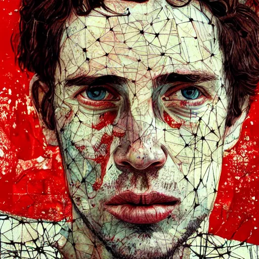 Prompt: a starved soviet prisoner, beautiful, detailed portrait, intricate complexity, by conrad roset and jean dubuffet and daniel johnston, 4 k, beautiful, cinematic dramatic atmosphere, sharp focus