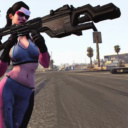 Image similar to widowmaker in gta 5