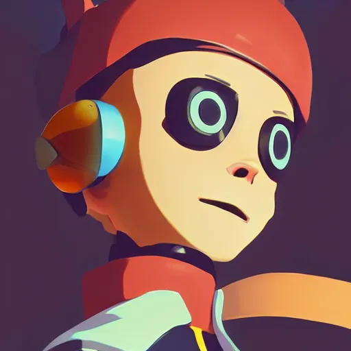 Image similar to face icon stylized minimalist flcl, loftis, cory behance hd by jesper ejsing, by rhads, makoto shinkai and lois van baarle, ilya kuvshinov, rossdraws global illumination