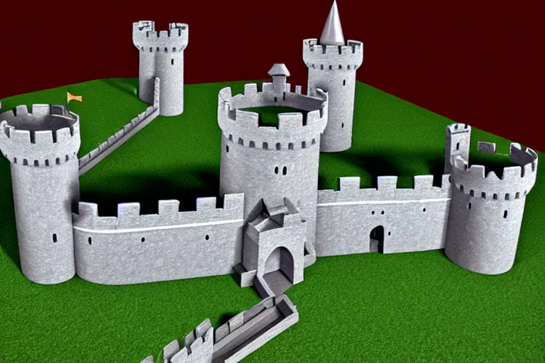 Image similar to a completed castle