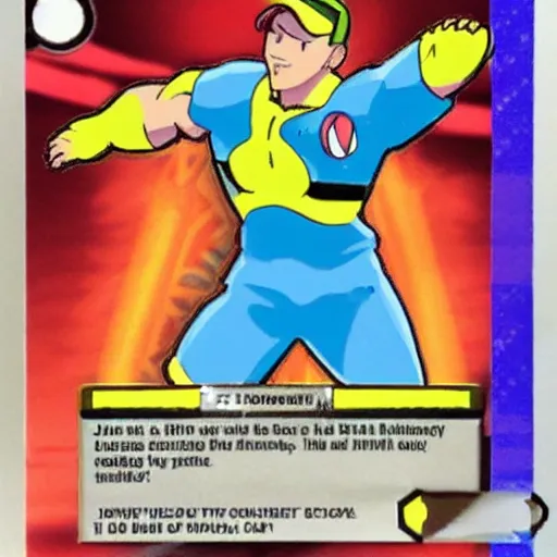 Prompt: john cena as a pokemon card,