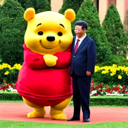 Image similar to xi jiping as winnie the pooh