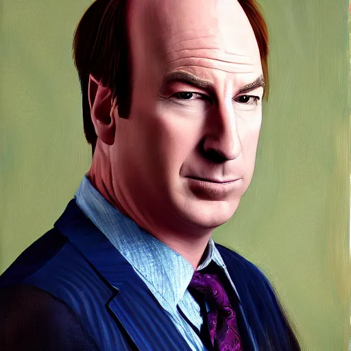 Image similar to a detailed portrait of bob odenkirk as saul goodman painted by raphael