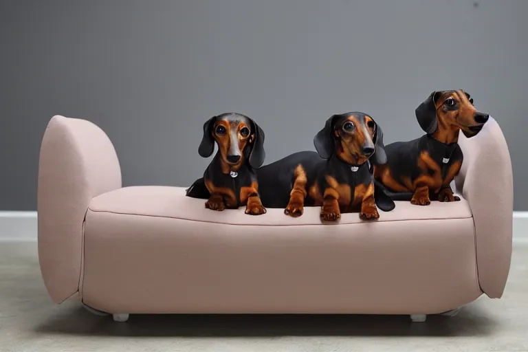 Image similar to dachshund couch, product photo