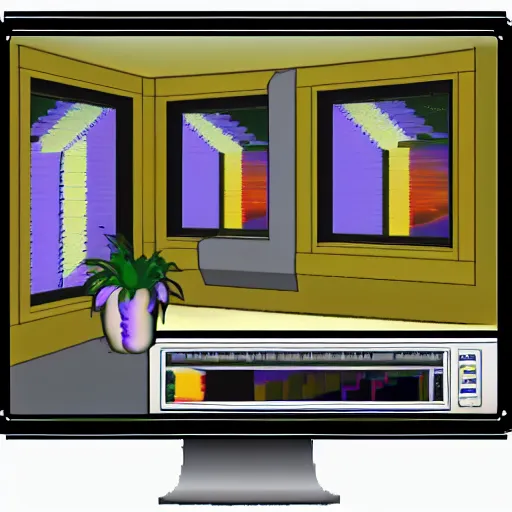 Prompt: macintosh computer windows 1 9 9 9 computer graphics