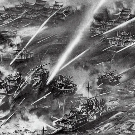 Image similar to photo of the battle of beijing, march 1 3, 2 0 3 4, world war 3, war zone,