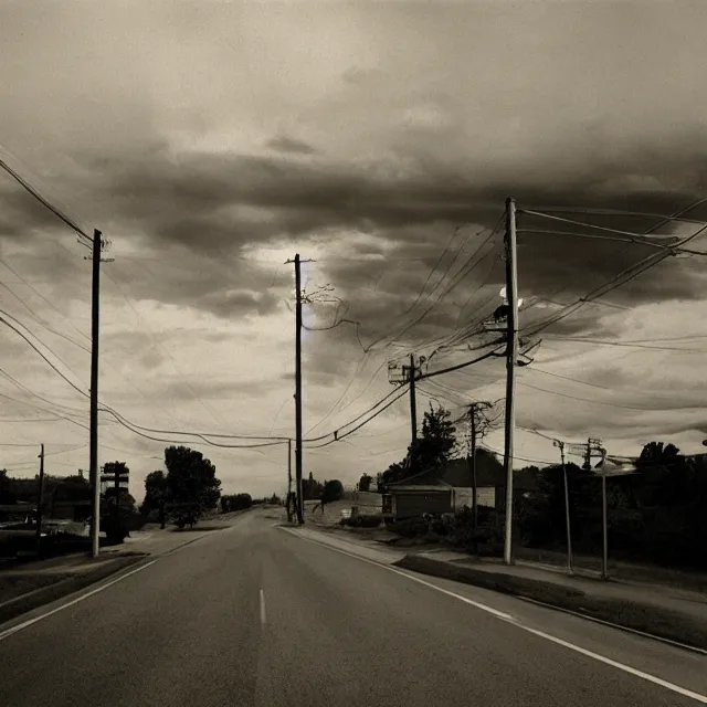 Image similar to the end of the world, photo by william eggelston