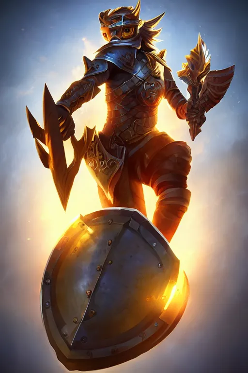 Image similar to shield fantasy epic legends game icon stylized digital illustration radiating a glowing aura global illumination ray tracing hdr fanart arstation by ian pesty and katarzyna da „ bek - chmiel