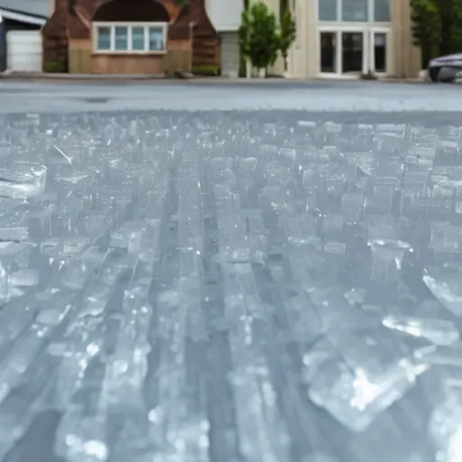 Image similar to see through clear sheet of ice in front of person