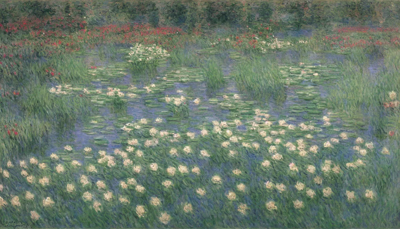 Image similar to lilies by monet