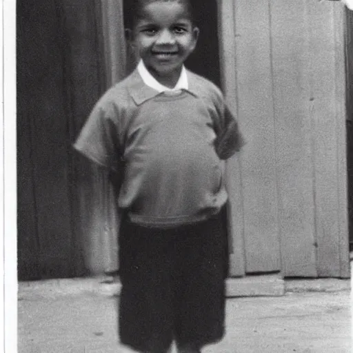 Image similar to obama as a child