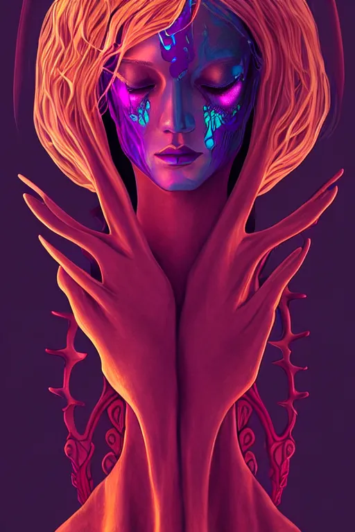 Image similar to 👁🌹👾, phantom, dreary, dramatic, fluid, golden ratio, artstation, moebius + loish, hd, antlers