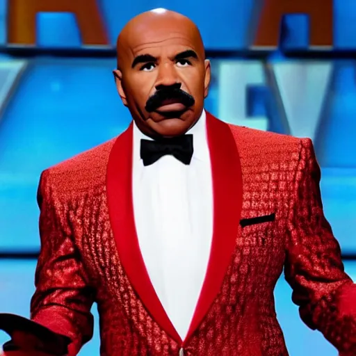 Prompt: Steve Harvey dressed as iron man