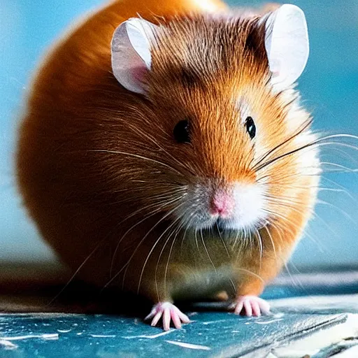 Image similar to muscular hamster, strong hamster, buff hamster, handsome hamster