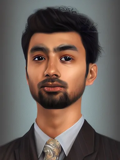 Prompt: artwork by Shimoda Hikari, of a solo individual portrait of an Indian guy with lilies, dapper, simple illustration, domestic, nostalgic, full of details, Matte painting, trending on artstation and unreal engine