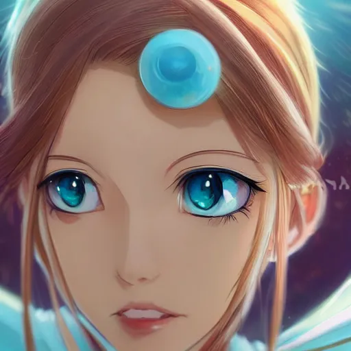 Prompt: A close-up anime portrait of Ssunbiki as Princess Rosalina, by a professional manga illustrator, Stanley Artgerm Lau, WLOP, Rossdraws, James Jean, Andrei Riabovitchev, Marc Simonetti, and Sakimichan, tranding on artstation