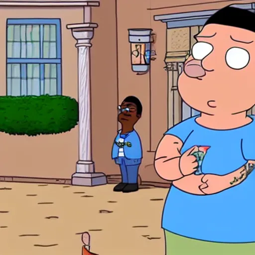 Prompt: 2 1 savage in family guy