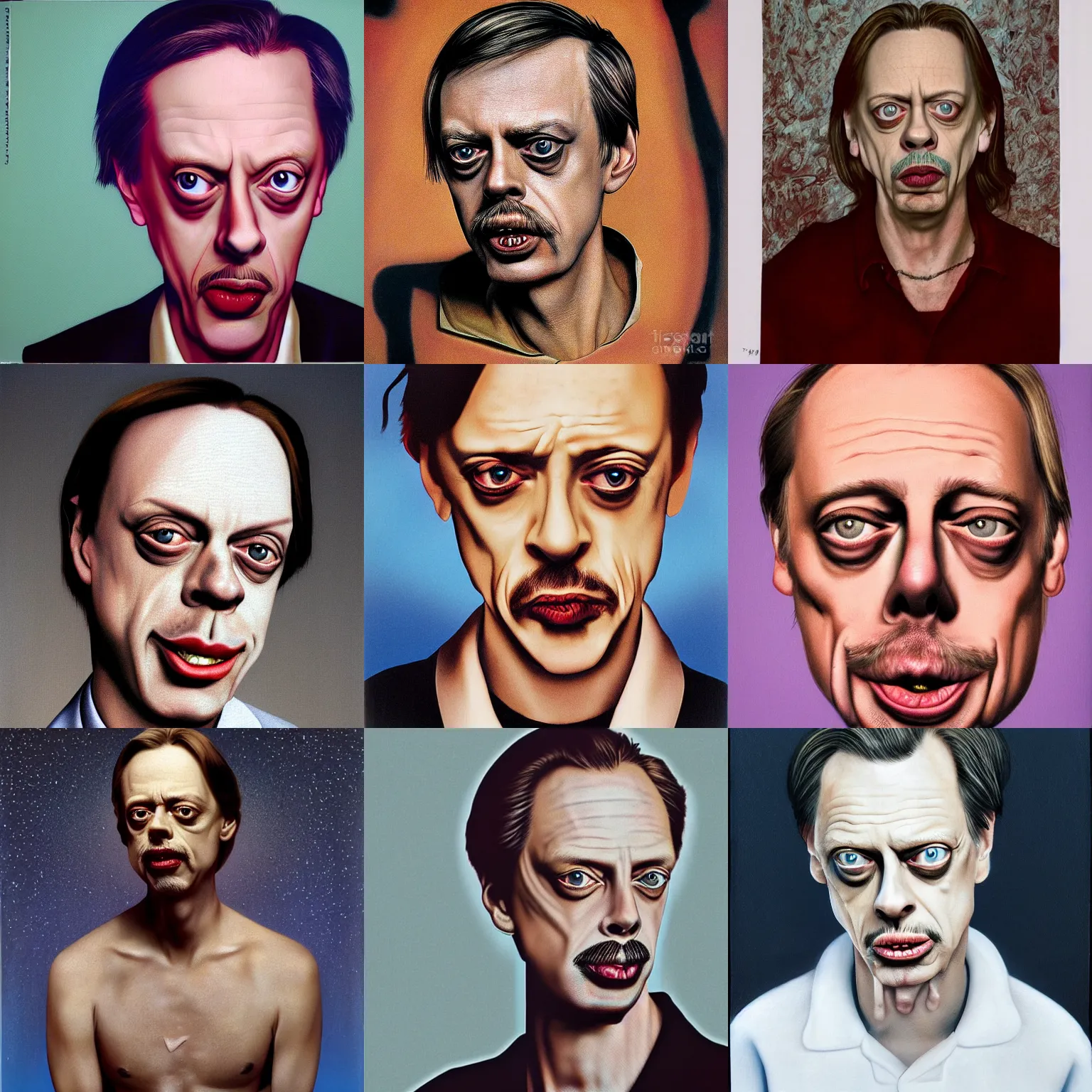 Prompt: Steve Buscemi by Trevor Brown