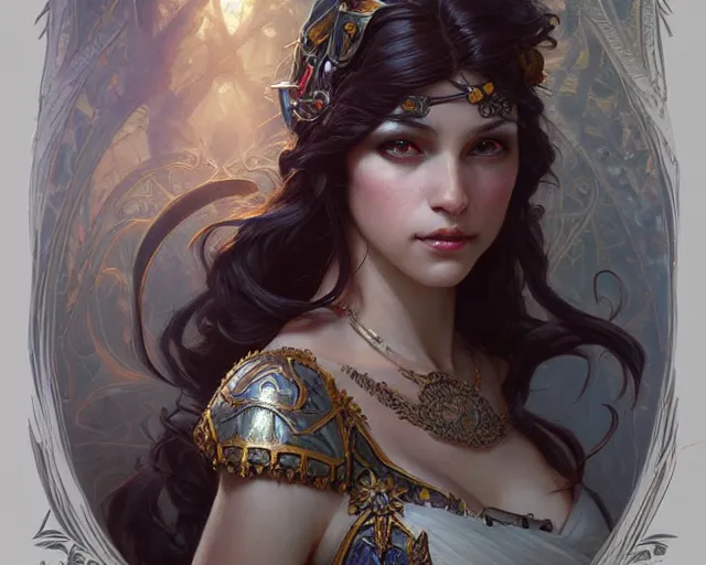 Image similar to magpie trinket, deep focus, d & d, fantasy, intricate, elegant, highly detailed, digital painting, artstation, concept art, matte, sharp focus, illustration, hearthstone, art by artgerm and greg rutkowski and alphonse mucha