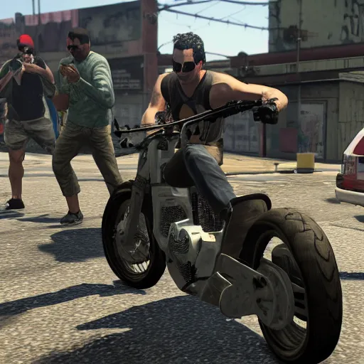 Prompt: the punisher in gta v