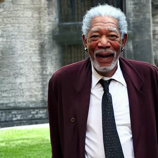 Image similar to morgan freeman as harry potter