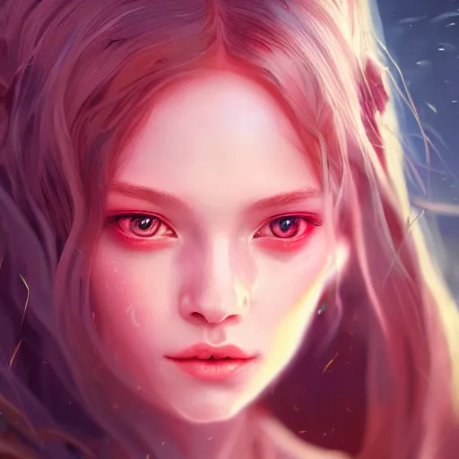 Image similar to highly detailed portrait of beutiful girl fantasy art by finnstark, wonbin lee, lane brown, z ed, wenfei ye, finnstark, oleg bulakh, felix englund, global illumination, radiant light, detailed and intricate environment