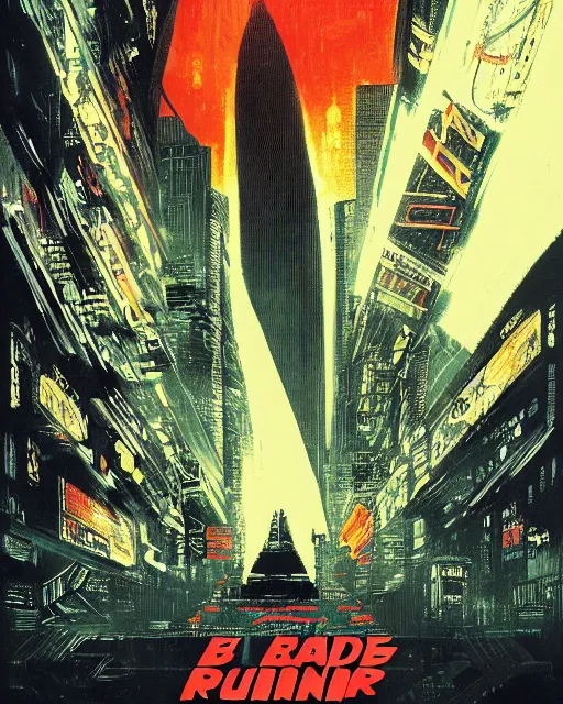 Prompt: blade runner by john alvin, movie poster, hyper detailed