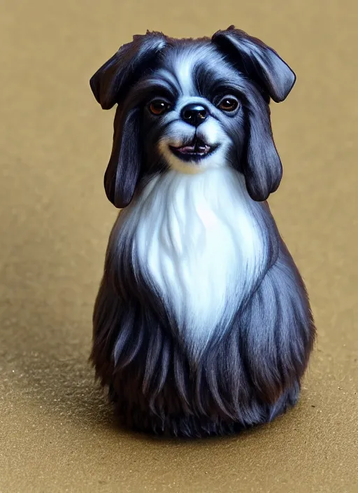 Image similar to 80mm resin detailed miniature of fluffy dog, Product Introduction Photos, 4K, Full body