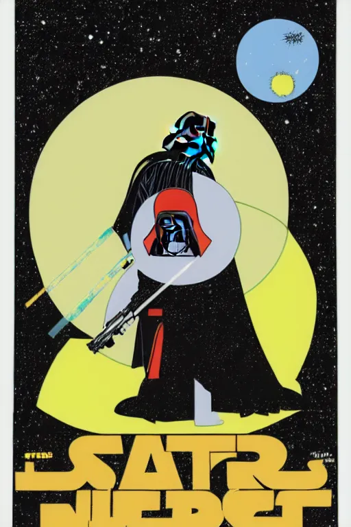 Image similar to an illustration of darth vader killing children in the style of goodnight moon by margaret wise brown