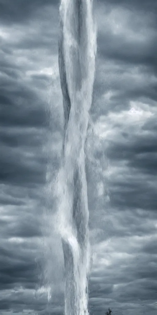 Image similar to water tornado, photorealistic, highly detailed, sharp focus, new york