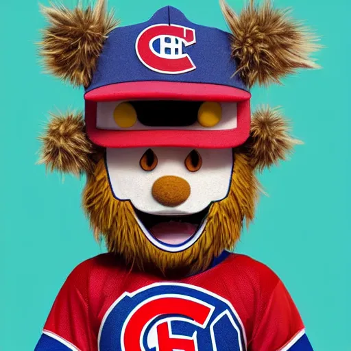 Image similar to suprised anime Portrait of Youppi the Habs Montreal Canadiens Mascot as a very sad and menacing pokemon, highly detailed anime, high evolution, 1993, legendary, smooth, sharp focus, dynamic lighting, intricate, trending on ArtStation, shiny Youppi as suprised pikachu, illustration pokemon, art by WLOP