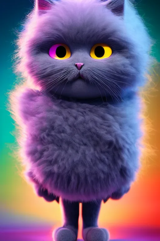 Prompt: fluffy cat, coat color like a galaxy, isometric 3d, ultra hd, character design by Mark Ryden and Pixar and Hayao Miyazaki, unreal 5, DAZ, hyperrealistic, octane render, cosplay, RPG portrait, dynamic lighting, intricate detail, summer vibrancy, cinematic