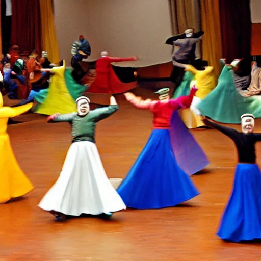 Prompt: whirling dervishes