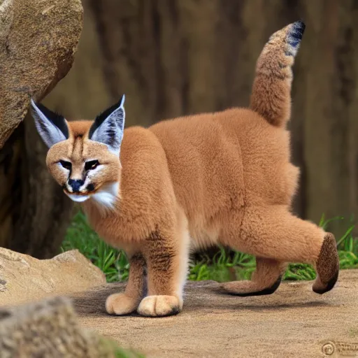 Image similar to cute fluffy caracal