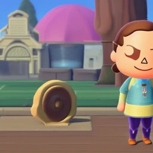 Image similar to Film still of Gal Gadot, from Animal Crossing: New Horizons (2020 video game)