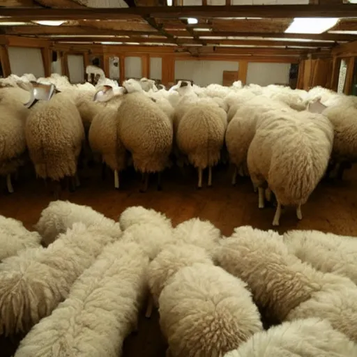 Prompt: Photo of Stable Diffusion dreaming of electric sheeps