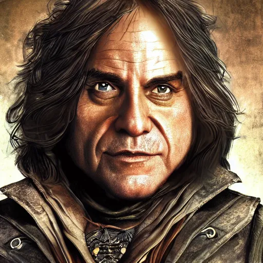 Prompt: danny devito as arno victor dorian arno from assassins creed, digital art, highly detailed, realistic, bright colors, 8 k