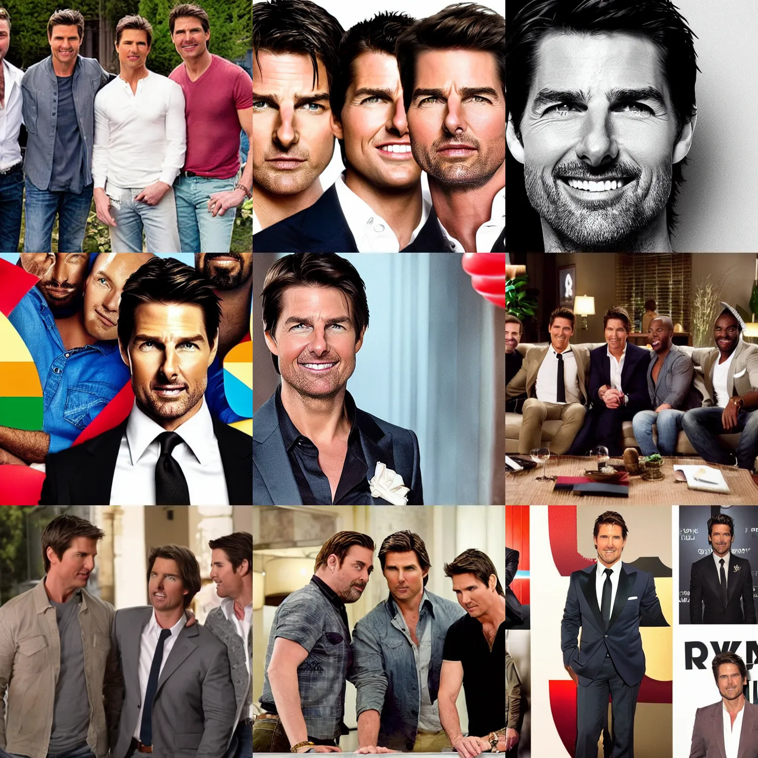 Prompt: tv show queer eye for the straight guy, starring tom cruise