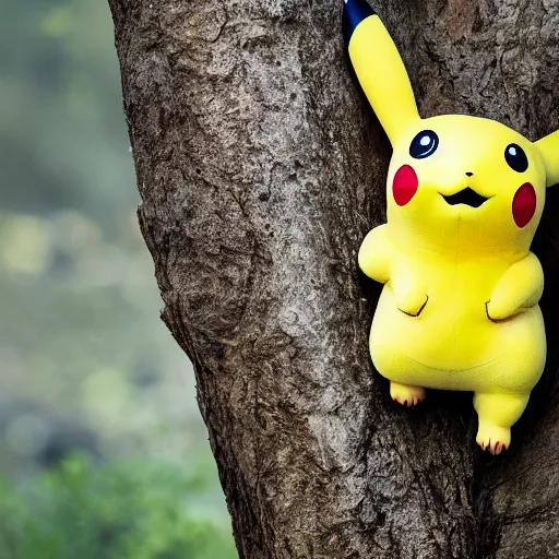 Image similar to national geographic professional photo of pikachu, award winning