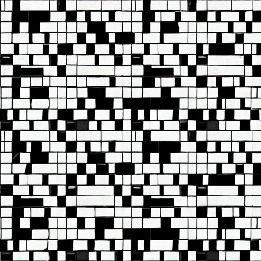 Prompt: 4 k large tiled retrofuturism brutalist floor white black seamless texture, material, hip modern design, flat, pbr, hi - res