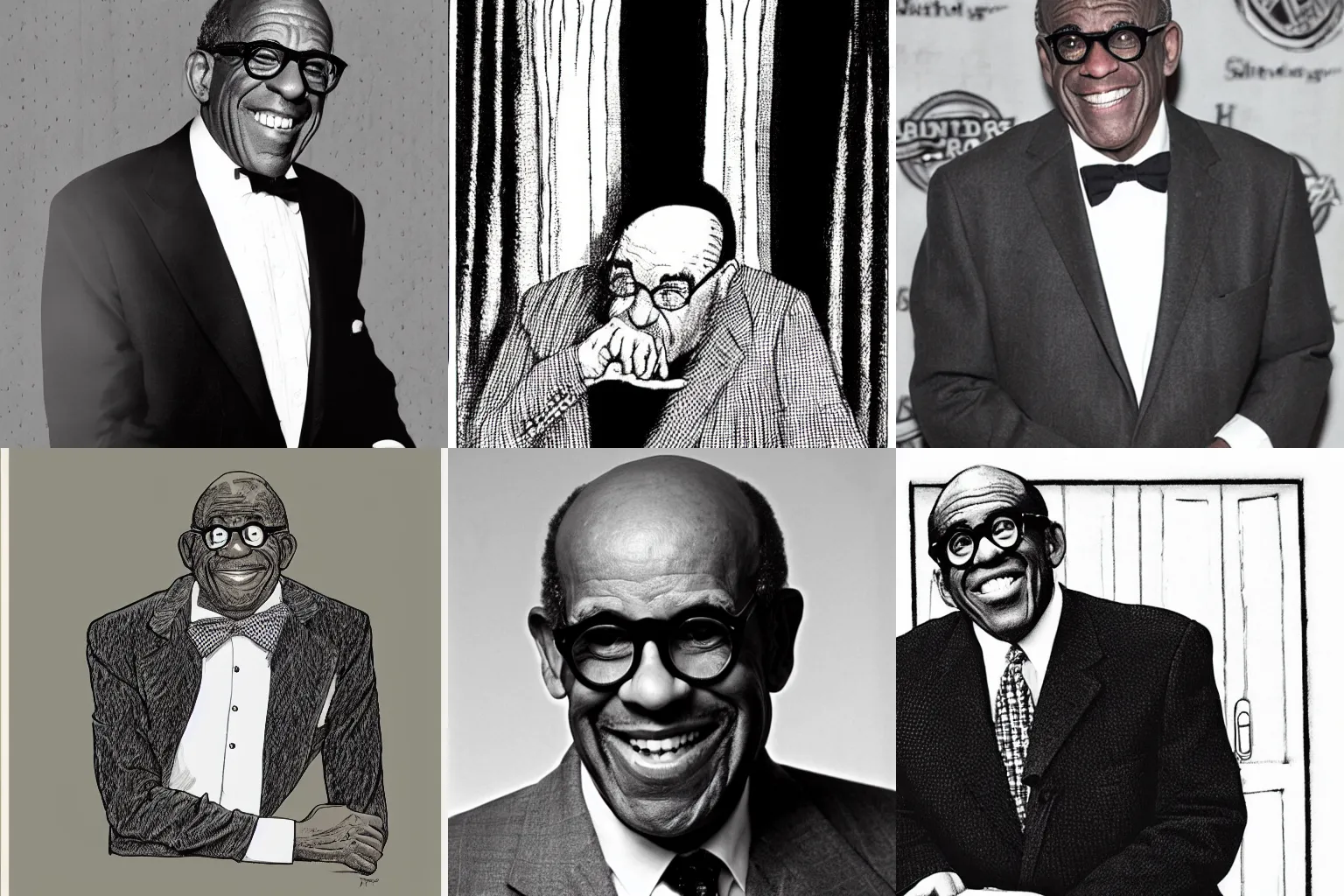 Prompt: al roker by edward gorey