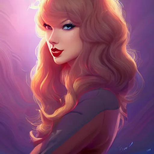 Image similar to a portrait of a beautiful april o'neil and taylor swift, art by lois van baarle and loish and ross tran and rossdraws and sam yang and samdoesarts and artgerm and saruei and disney, digital art, highly detailed, intricate, sharp focus, trending on artstation hq, deviantart, unreal engine 5, 4 k uhd image