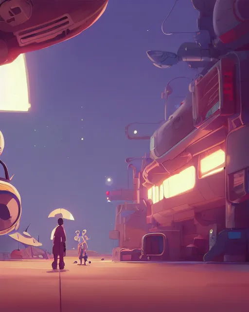 Image similar to landing on the space station settlement, cory loftis, james gilleard, atey ghailan, makoto shinkai, goro fujita, studio ghibli, rim light, exquisite lighting, clear focus, very coherent, plain background, soft painting