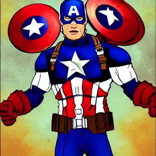 Image similar to captain america obama