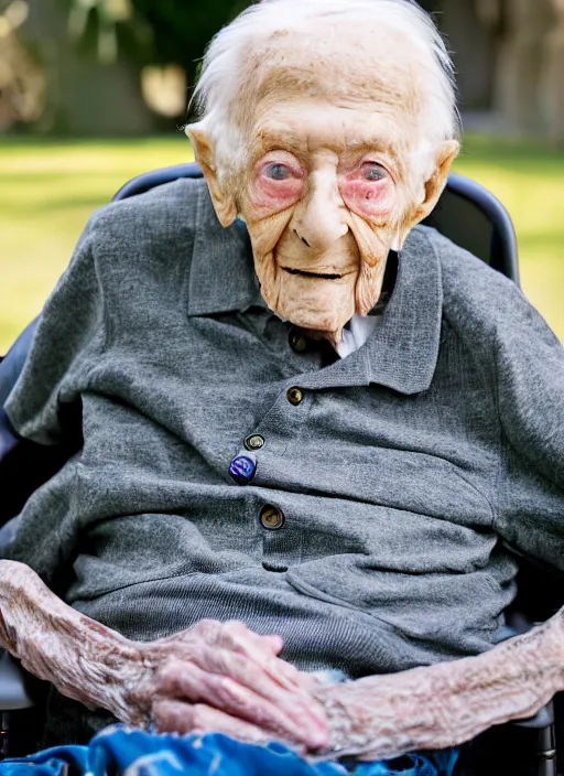 Prompt: dslr photo portrait still of 1 0 2 year old age 1 0 2 deforest kelley duncan at age 1 0 2!!!, 8 5 mm f 1. 8