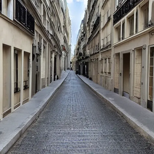 Image similar to une rue de paris en 2 0 2 0