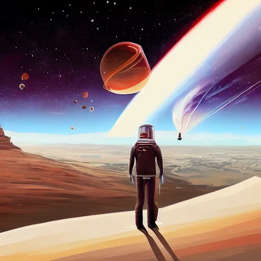 Prompt: a painting of the first day of Elon Musk on Mars, intricate, elegant, digital painting, concept art, smooth, sharp focus, illustration,