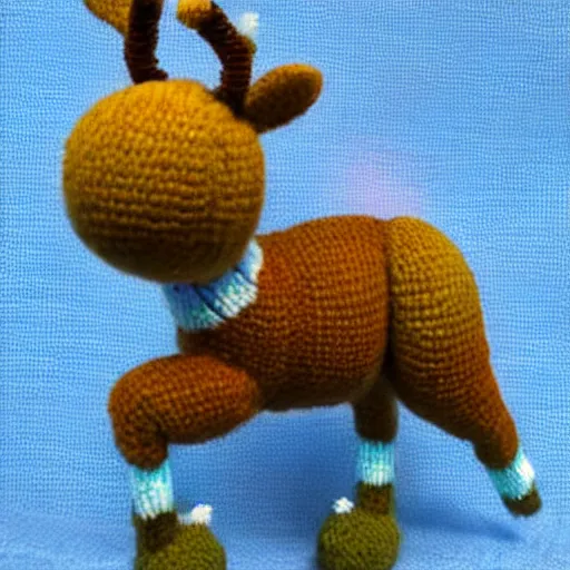 Prompt: deer in the style of little big planet